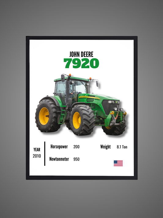 John Deere 7920 - Wall Poster