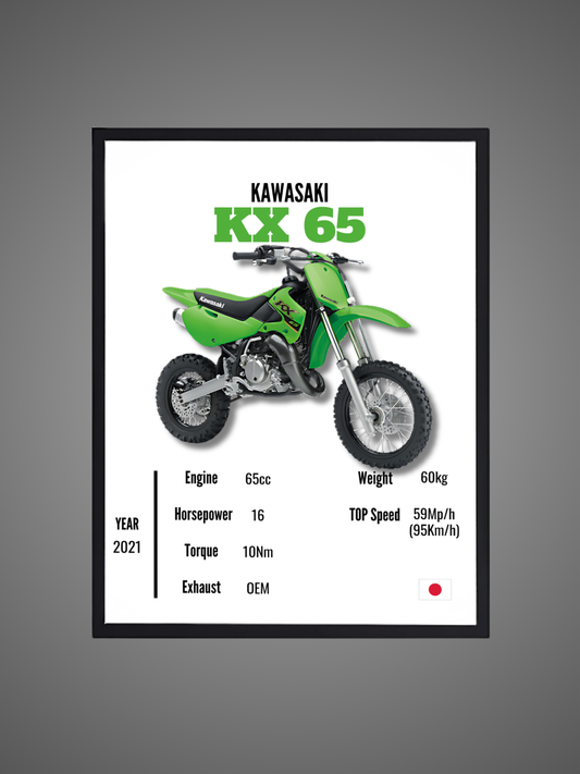 Kawasaki KX 65 - Wall Poster