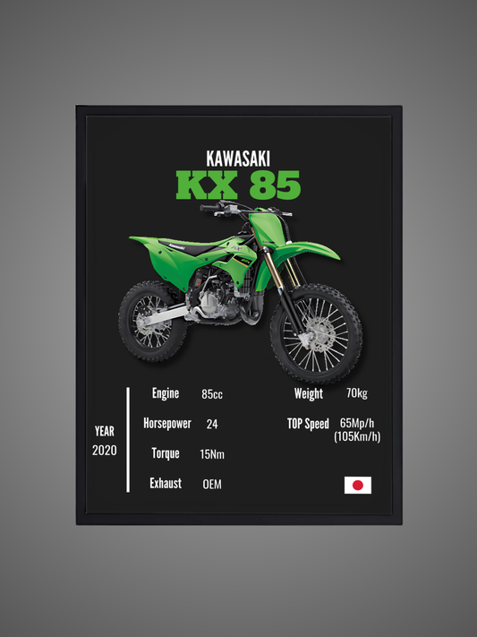 Kawasaki KX 85 - Wall Poster