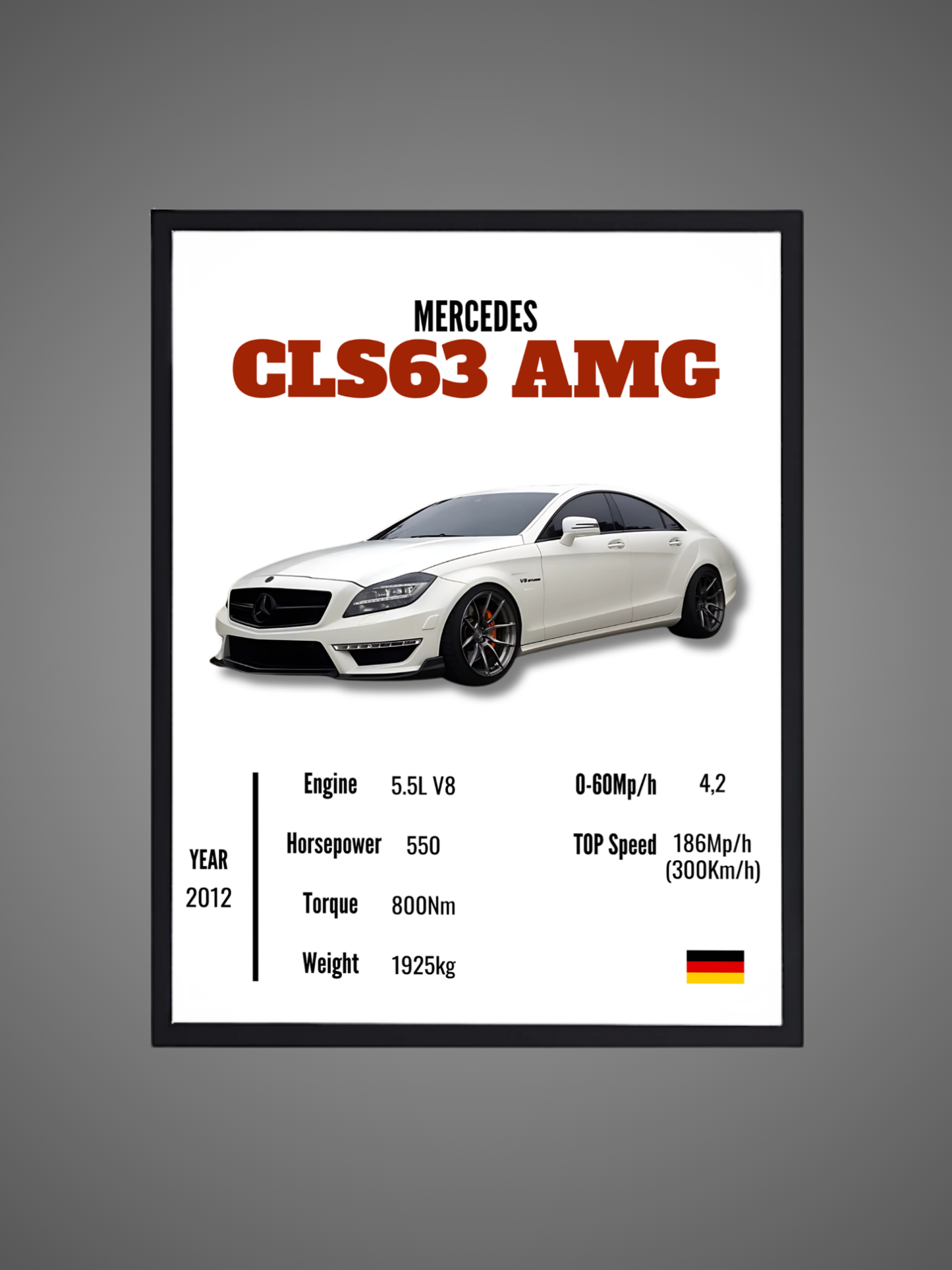 Mercedes CLS63 AMG - Wall Poster