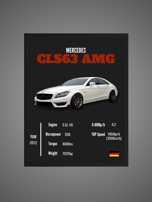 Mercedes CLS63 AMG - Wall Poster