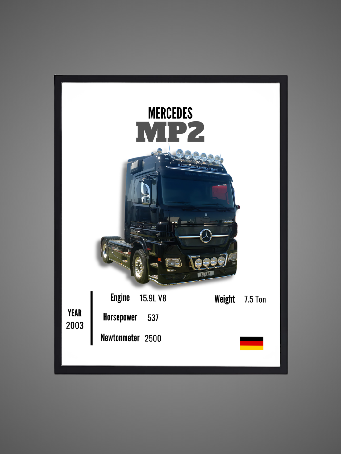 Mercedes MP2 - Wall Poster