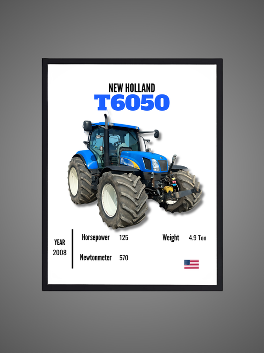 New Holland T6050 - Wall Poster