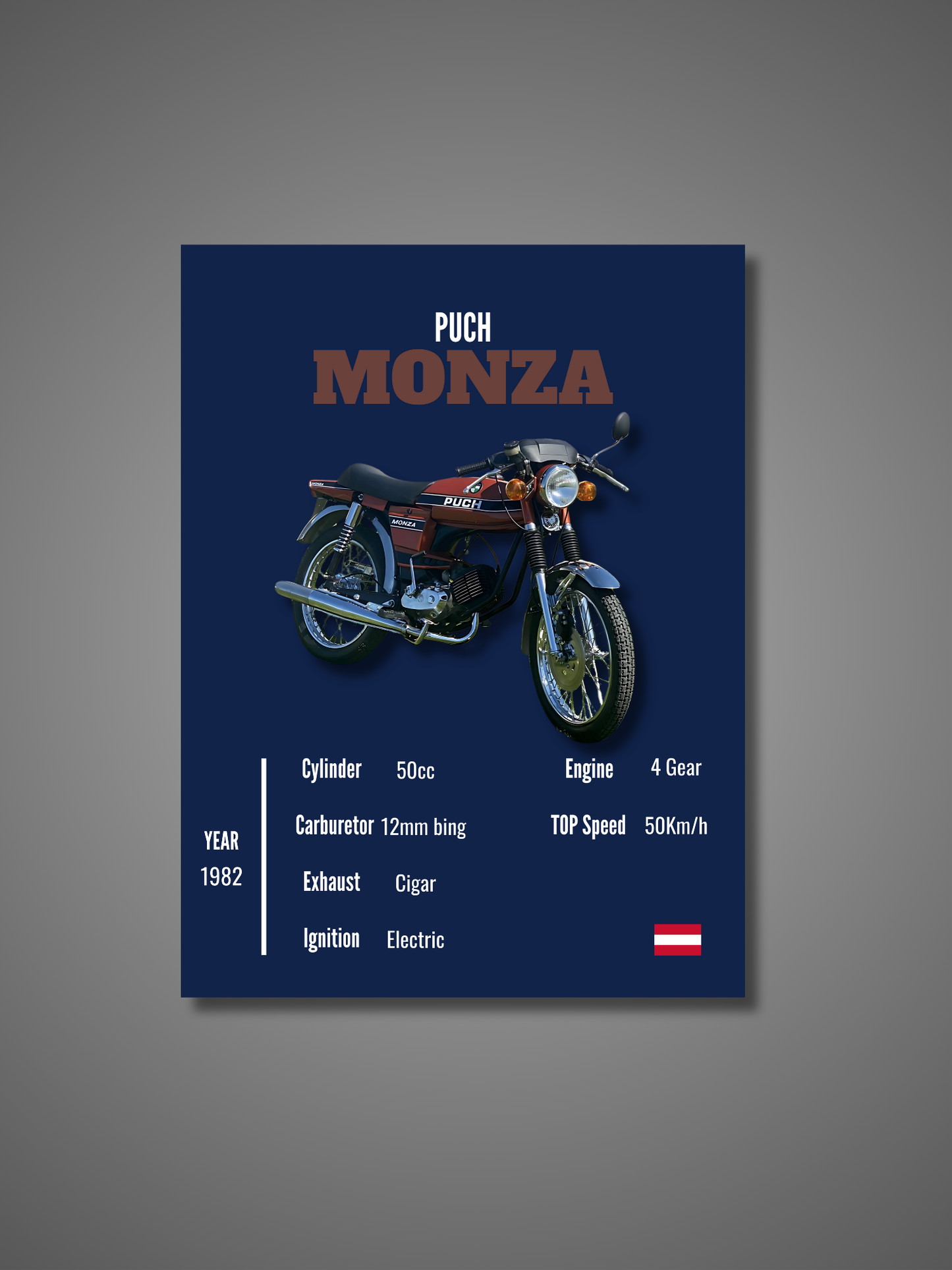 Puch Monza - Wall Poster