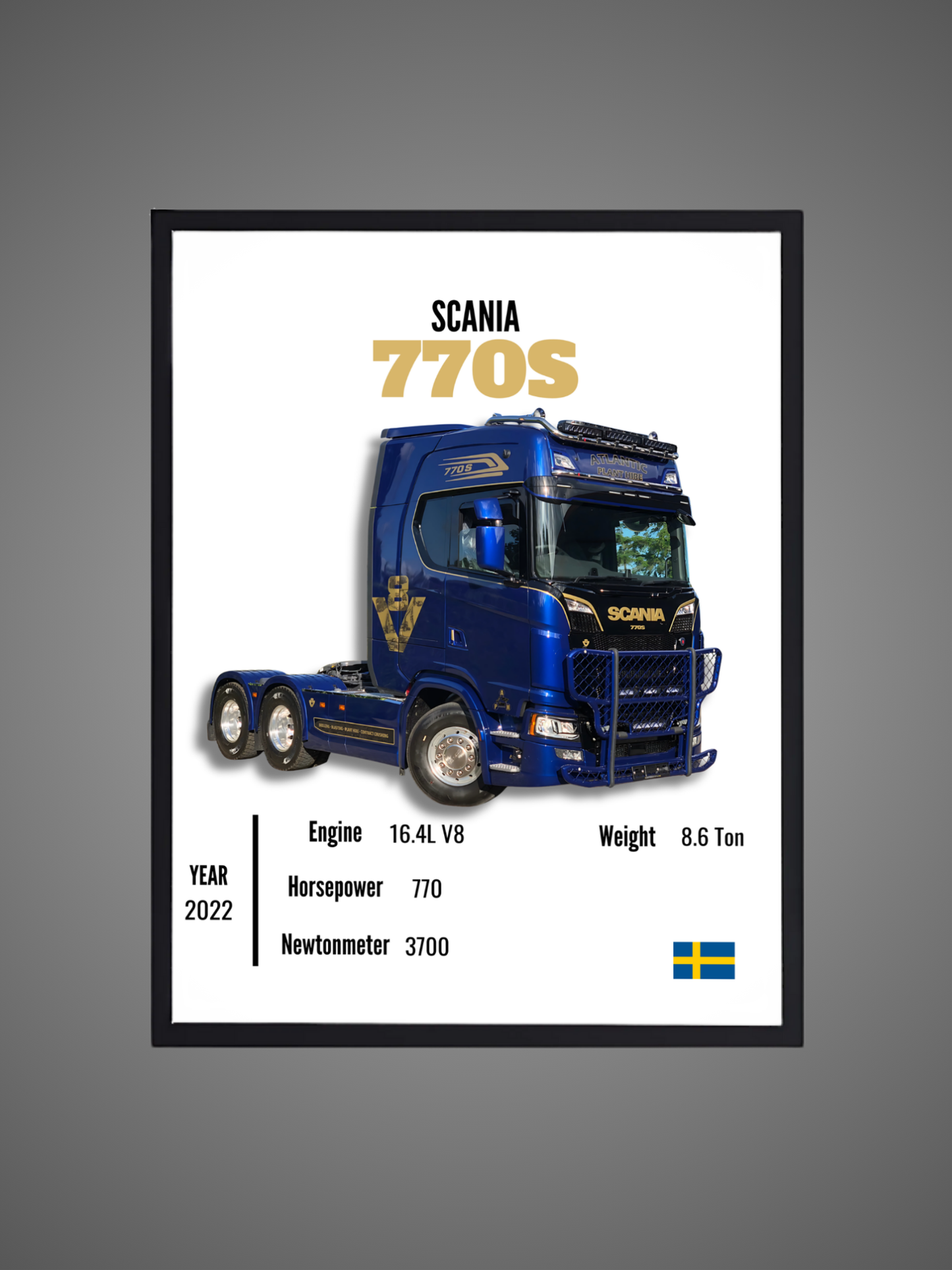 Scania 770S - Wall Poster