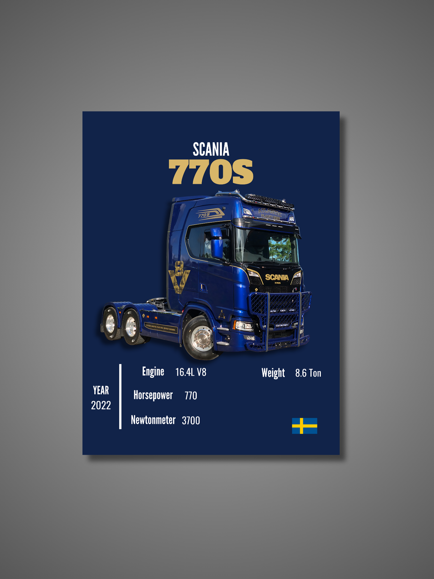 Scania 770S - Wall Poster