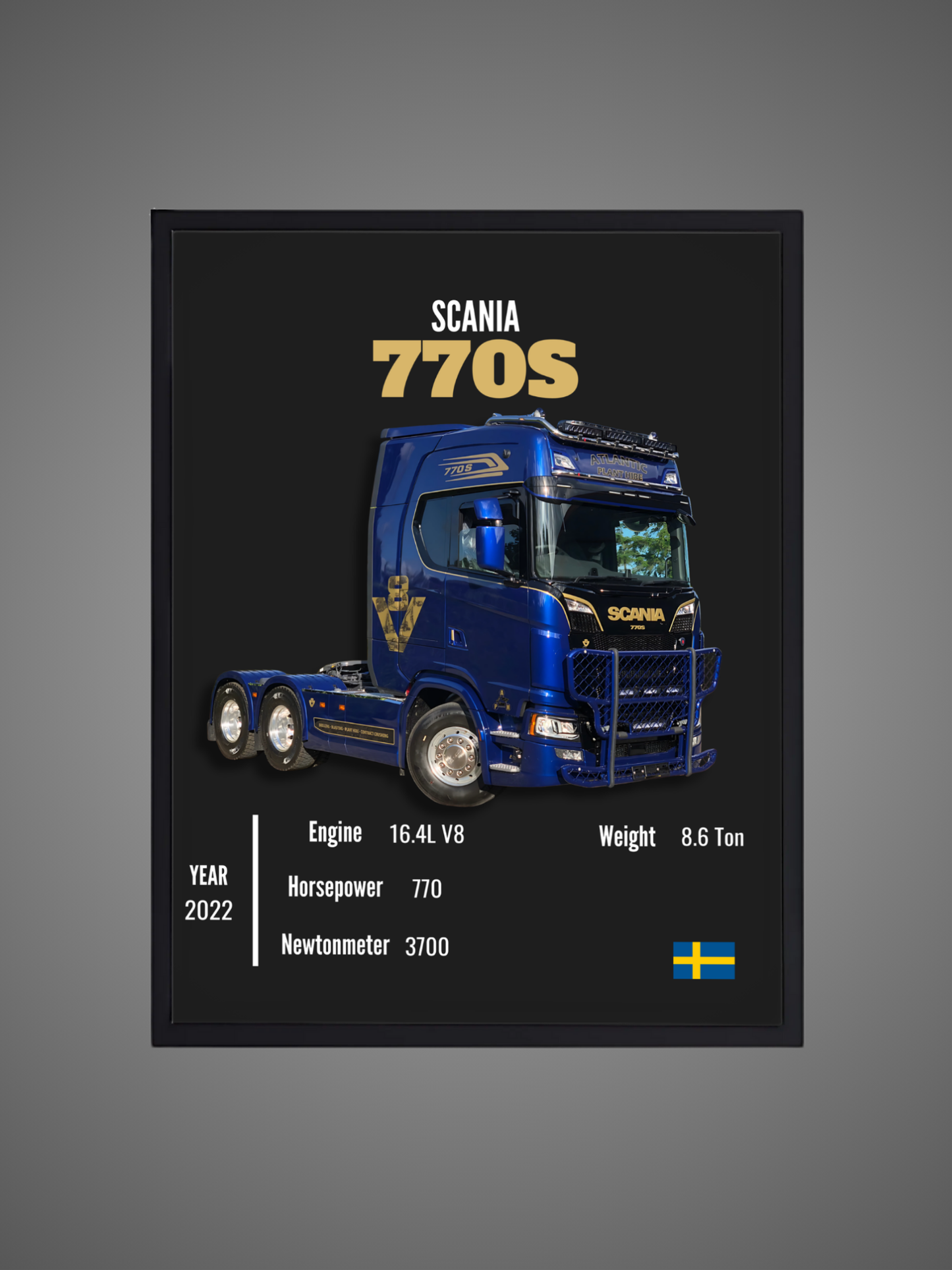 Scania 770S - Wall Poster