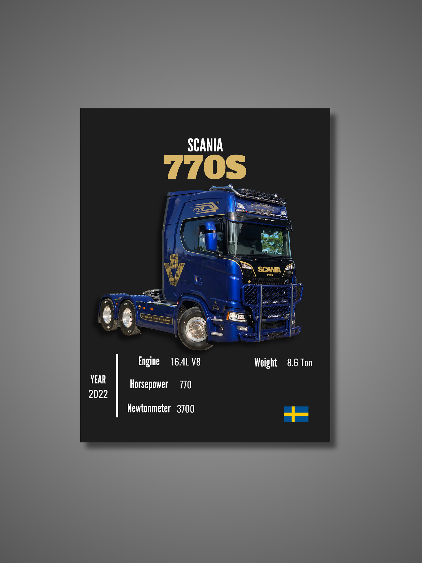 Scania 770S - Wall Poster