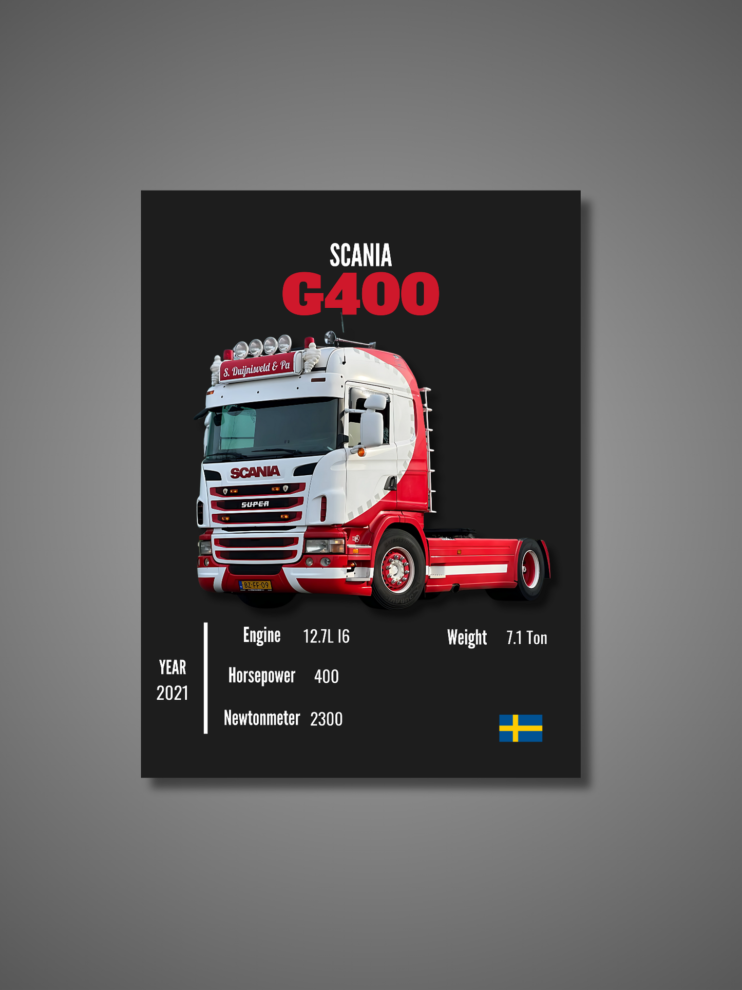 Scania G400 - Wall Poster