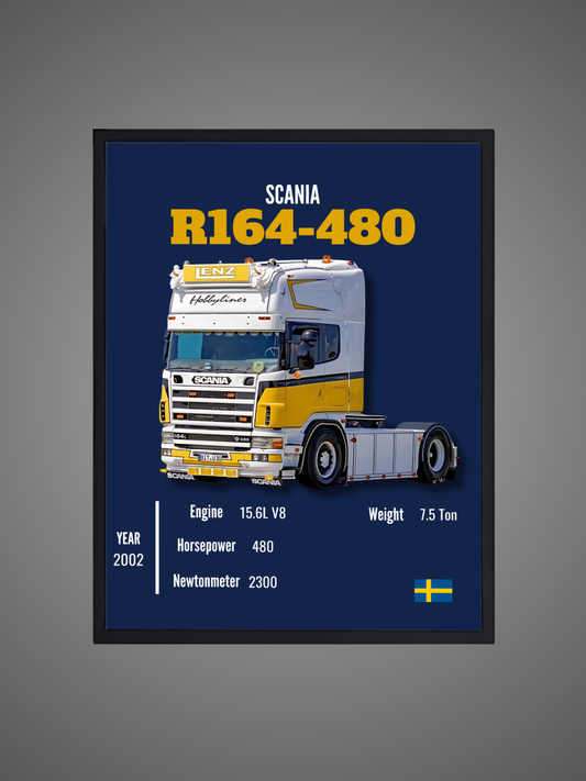Scania R164-480 - Wall Poster