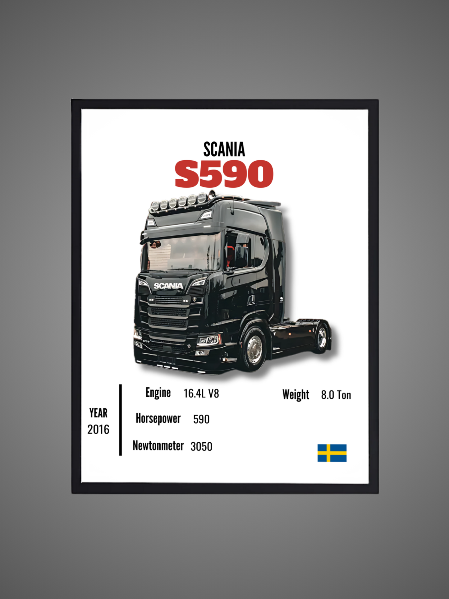 Scania S590 - Wall Poster