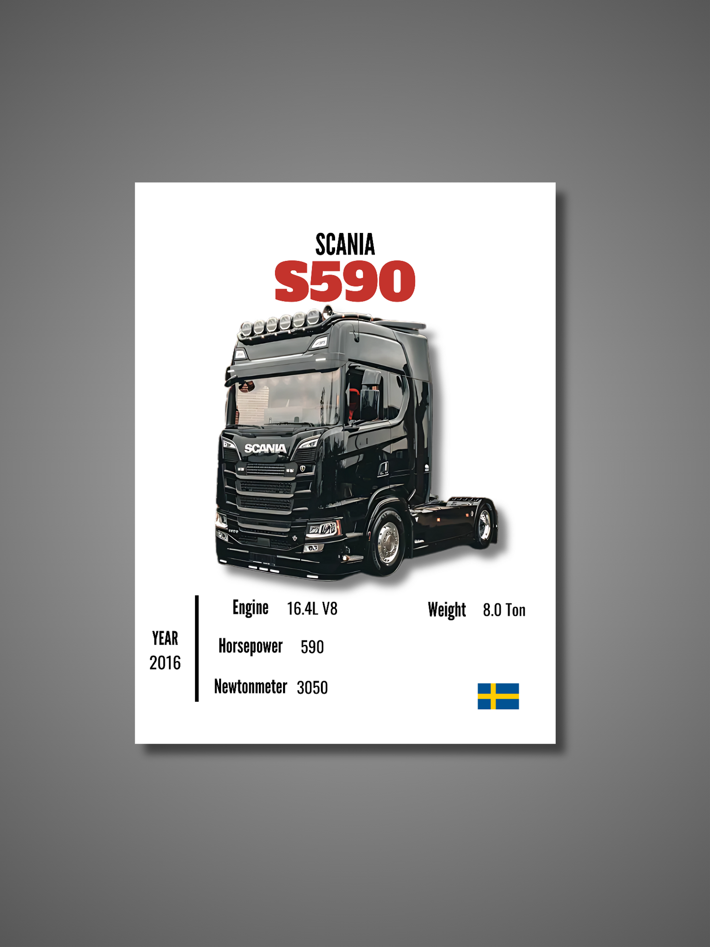 Scania S590 - Wall Poster