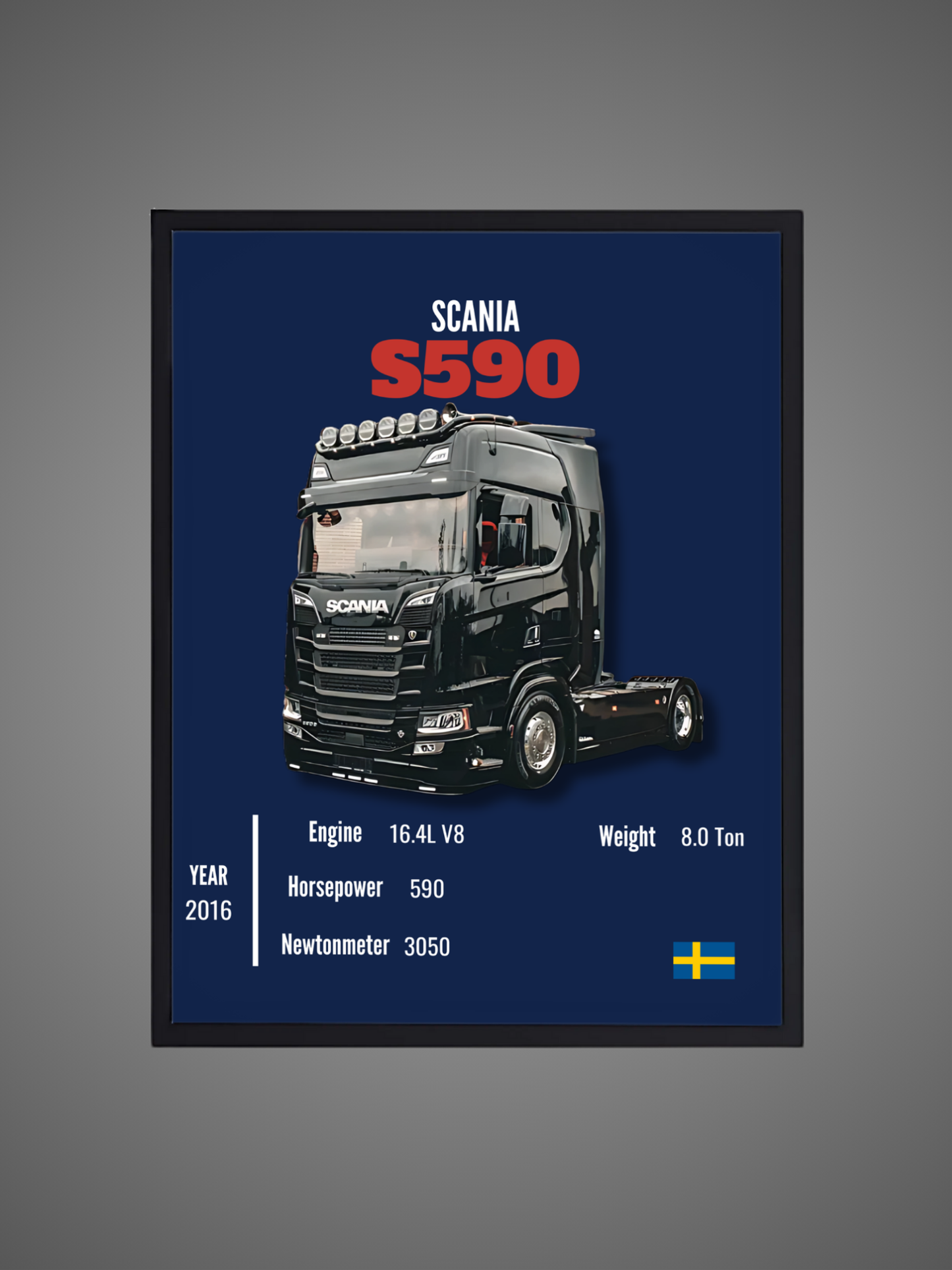 Scania S590 - Wall Poster