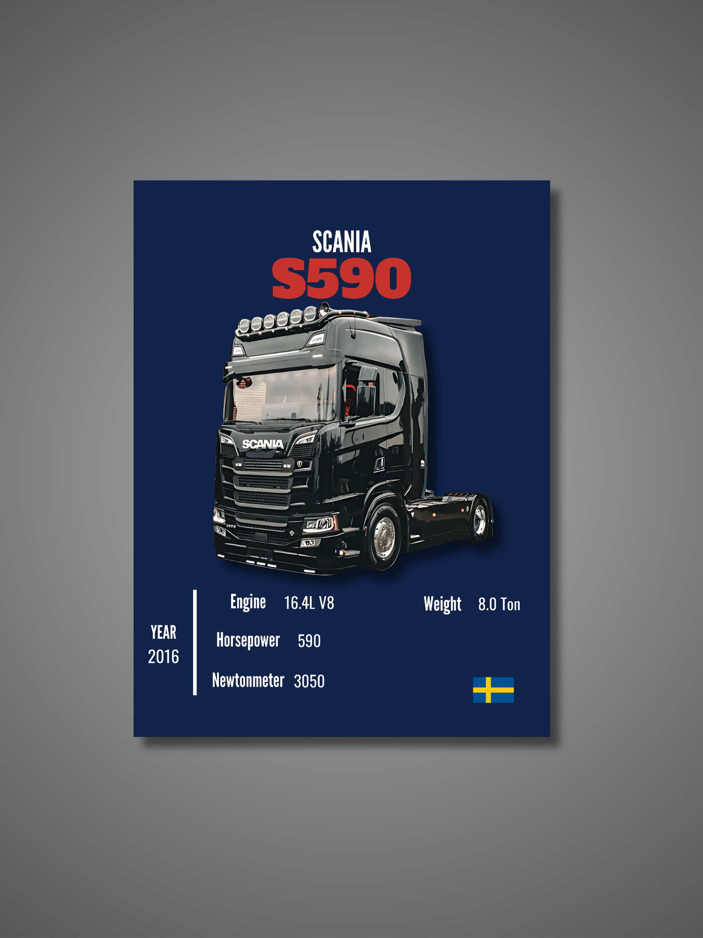 Scania S590 - Wall Poster