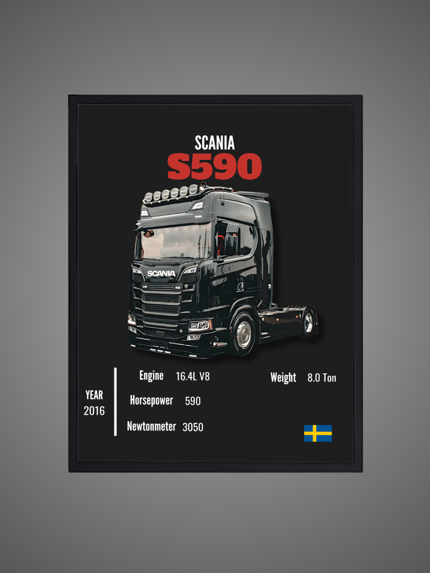 Scania S590 - Wall Poster