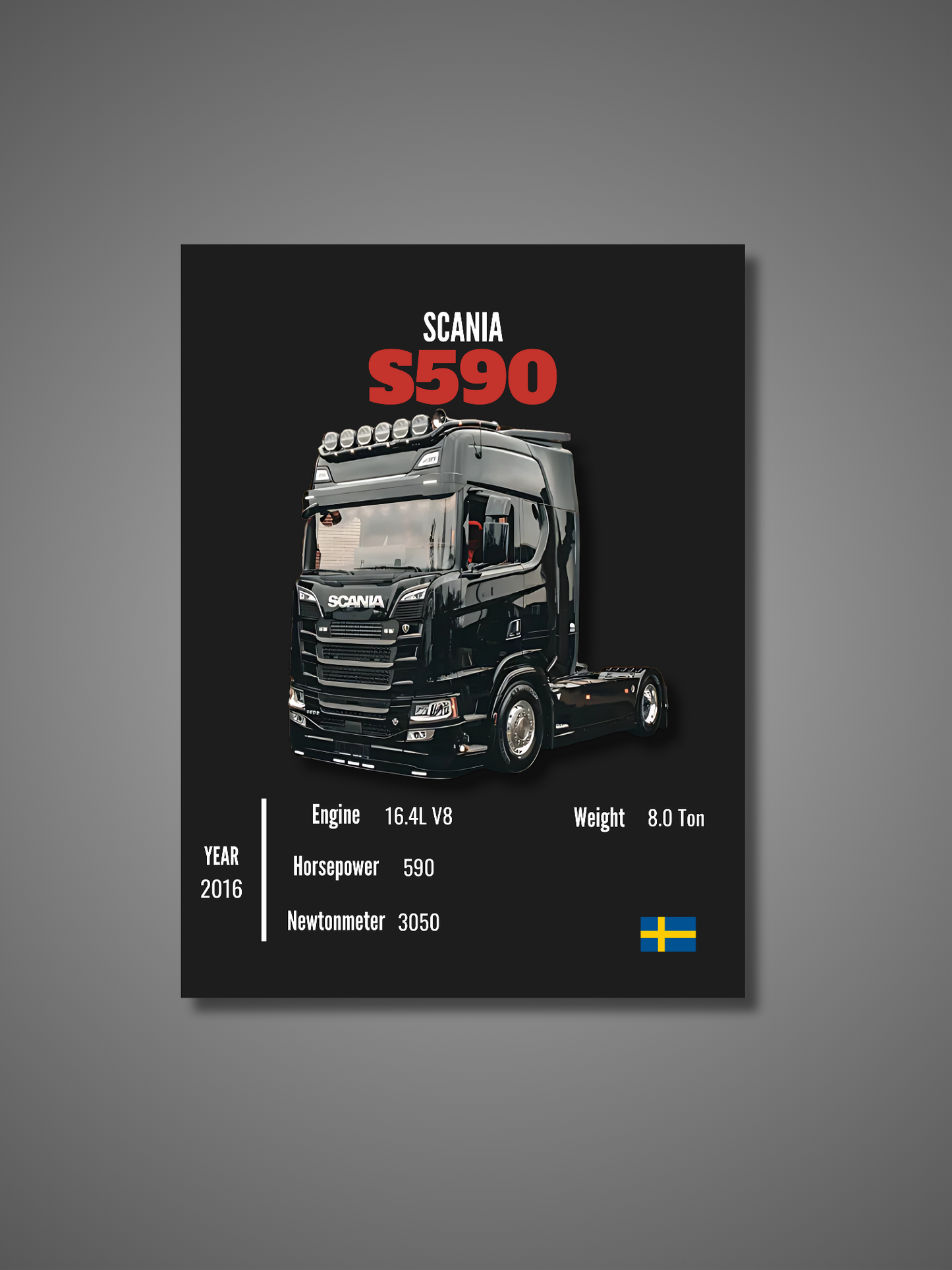 Scania S590 - Wall Poster