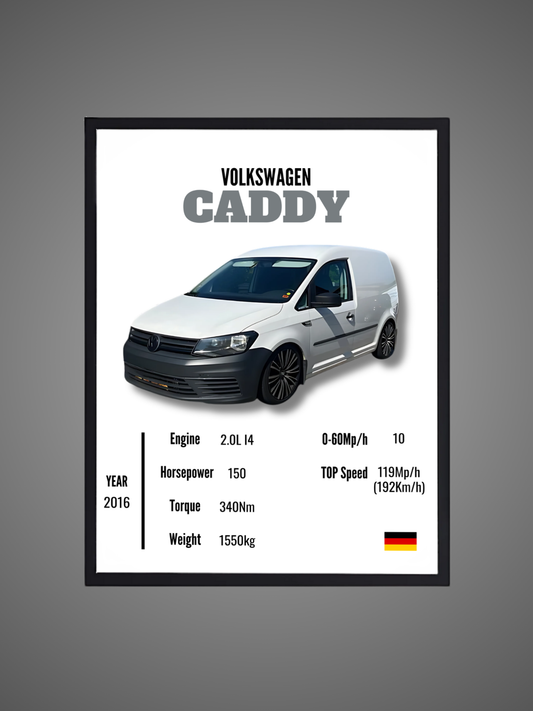 VW Caddy - Wall Poster