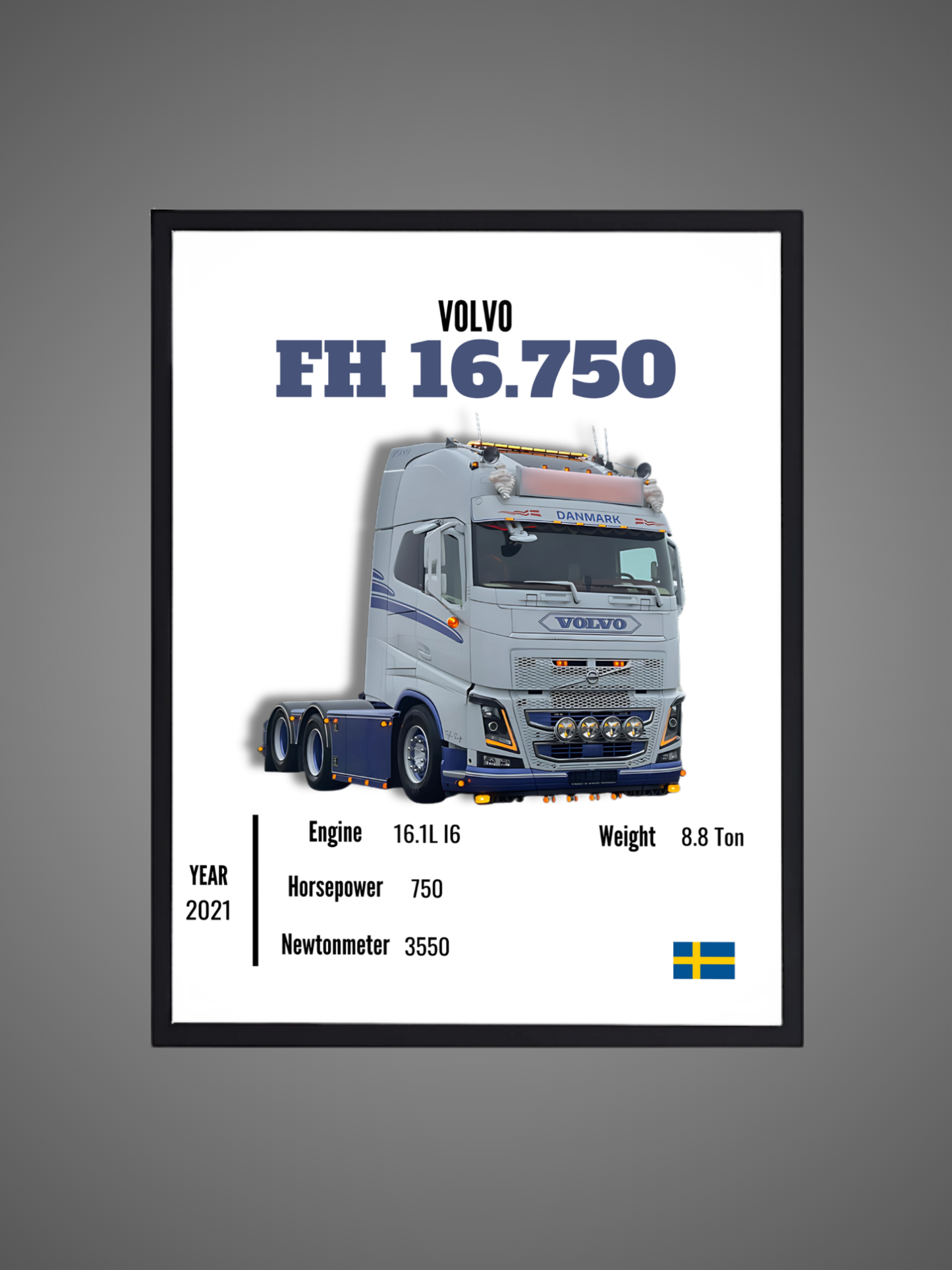 Volvo FH 16.750 - Wall Poster