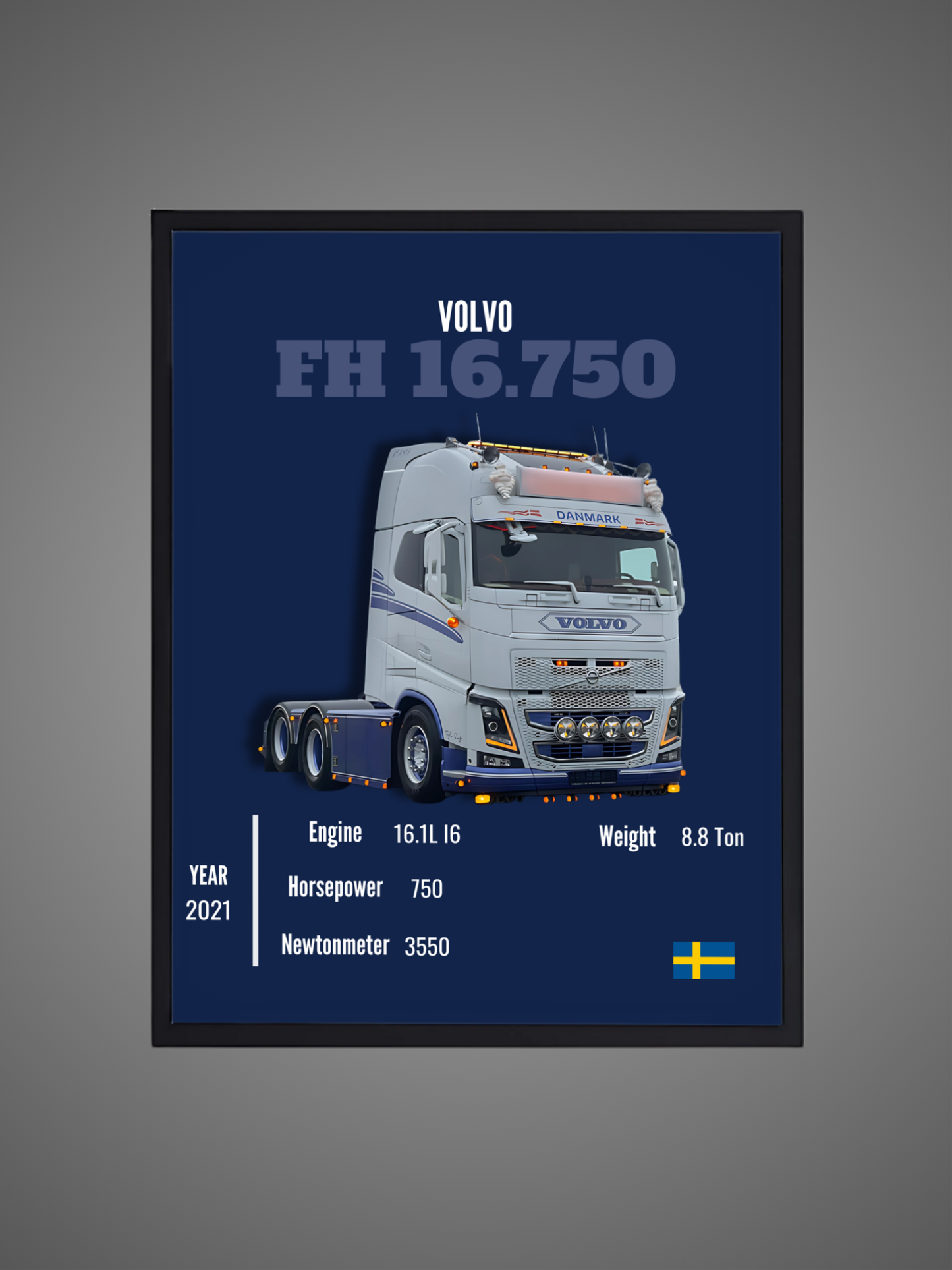 Volvo FH 16.750 - Wall Poster