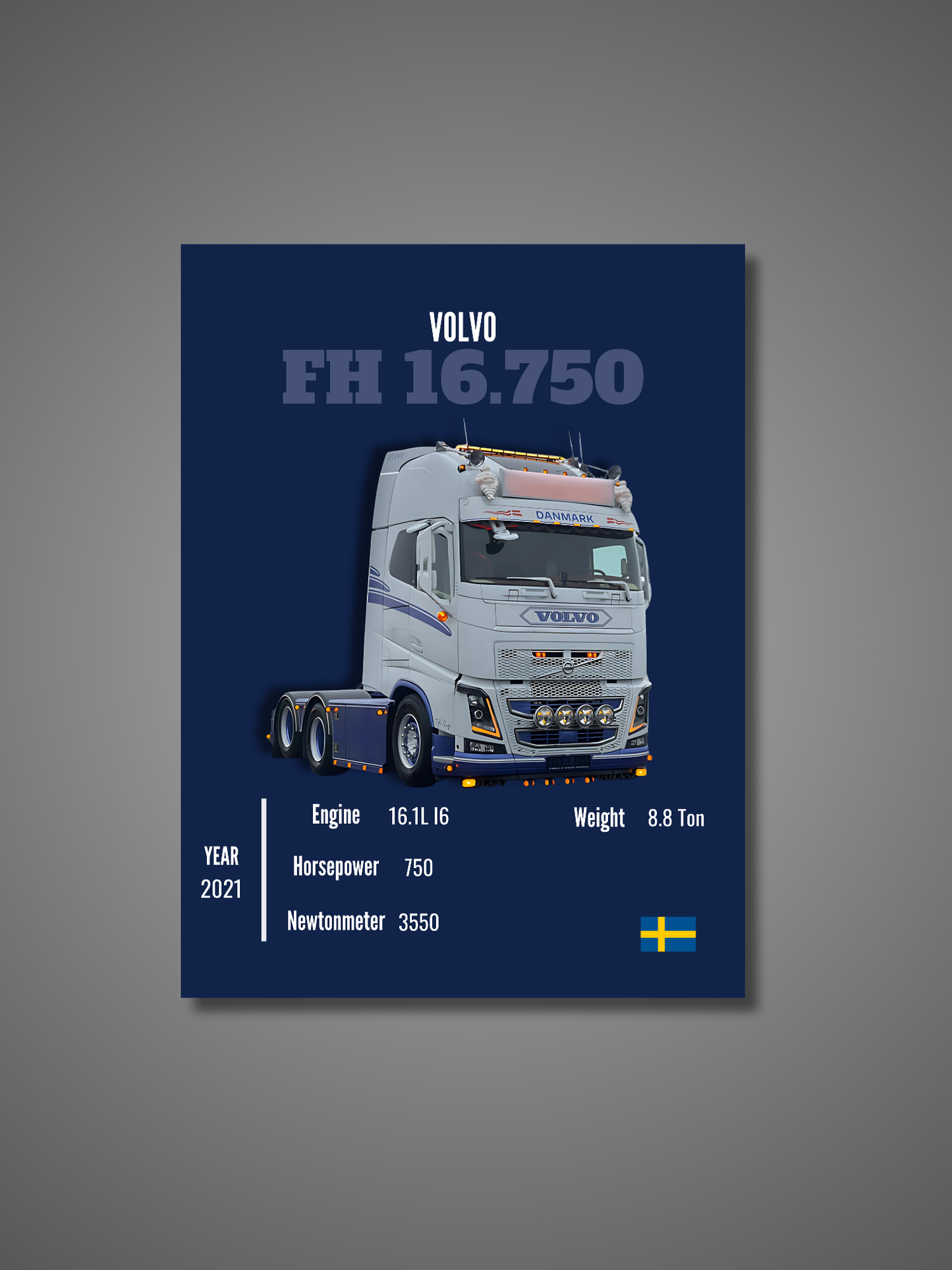 Volvo FH 16.750 - Wall Poster