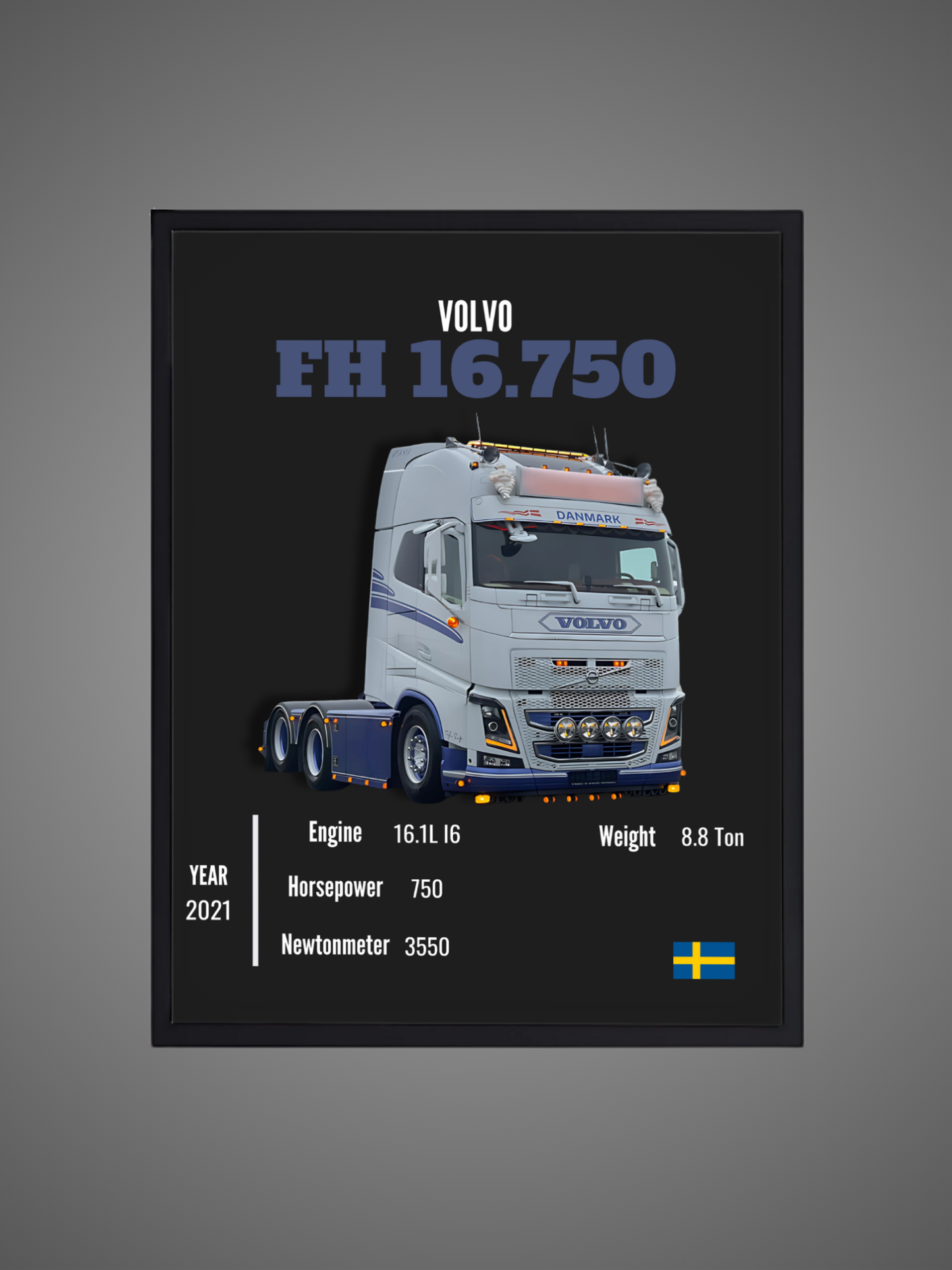 Volvo FH 16.750 - Wall Poster