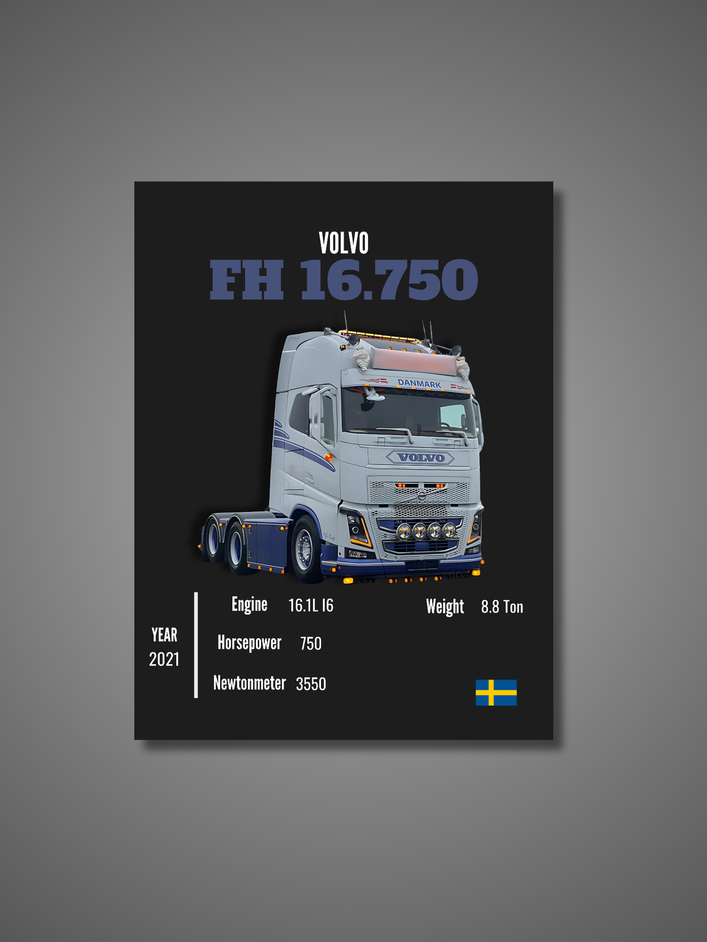 Volvo FH 16.750 - Wall Poster