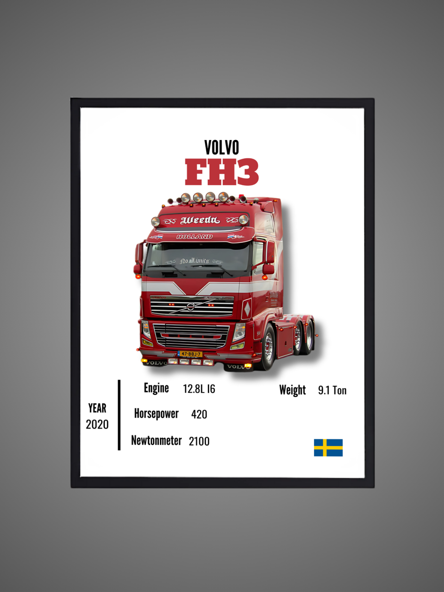 Volvo FH3 - Wall Poster