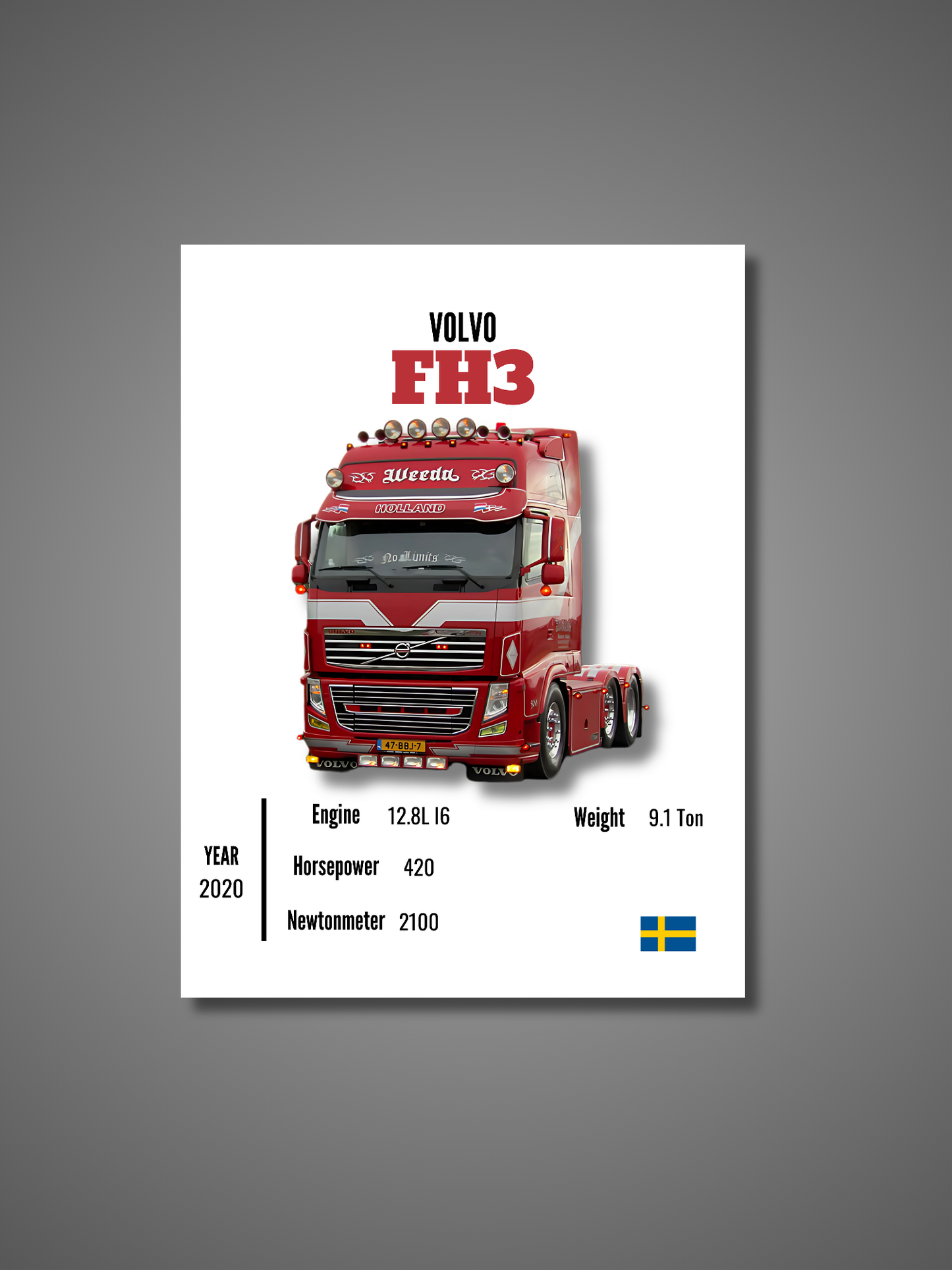 Volvo FH3 - Wall Poster