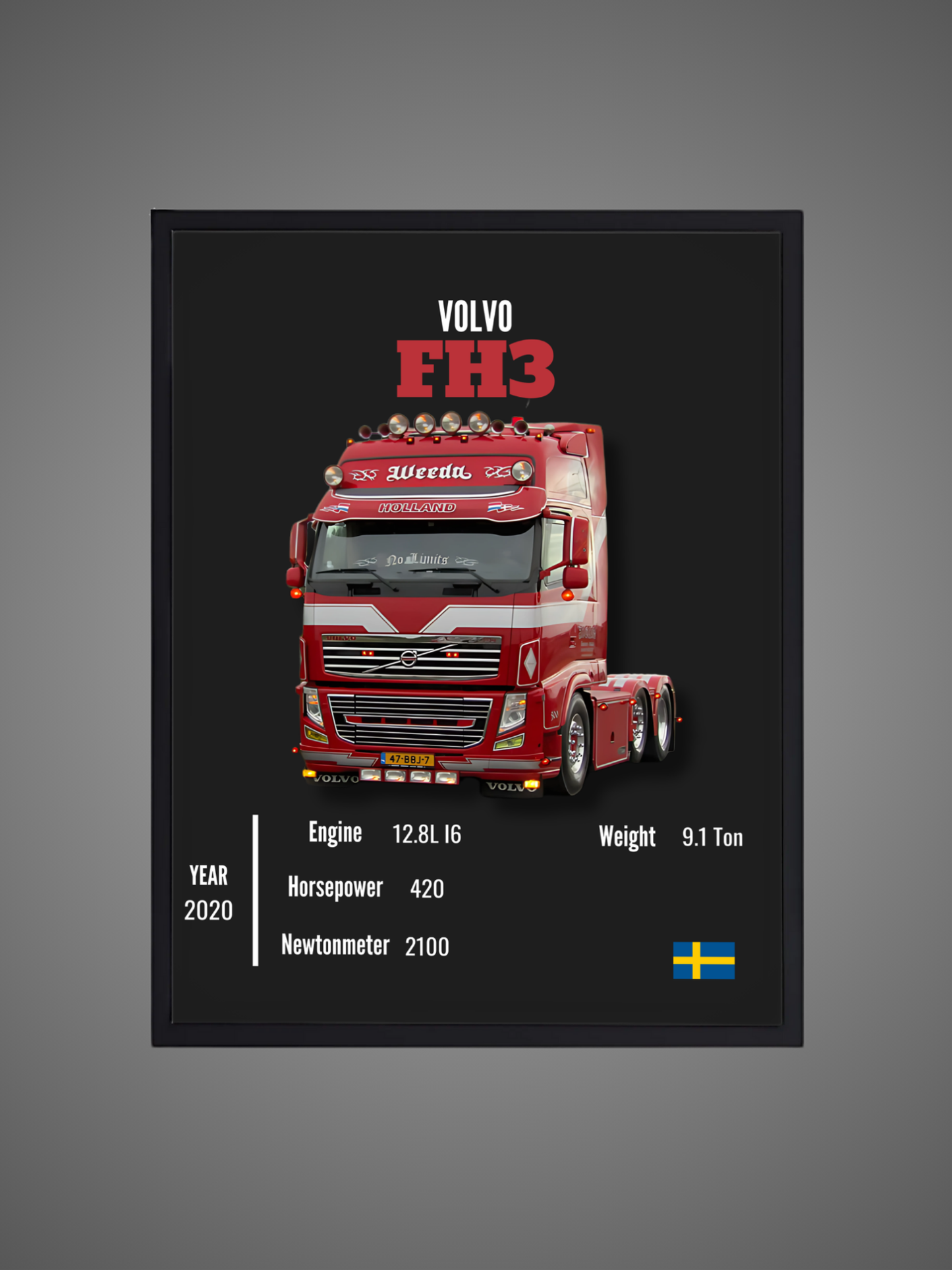 Volvo FH3 - Wall Poster