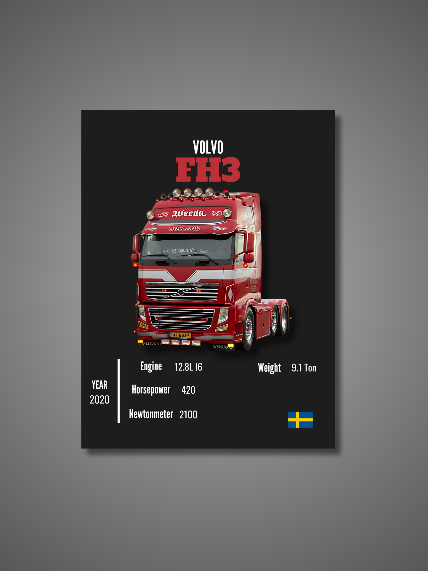 Volvo FH3 - Wall Poster
