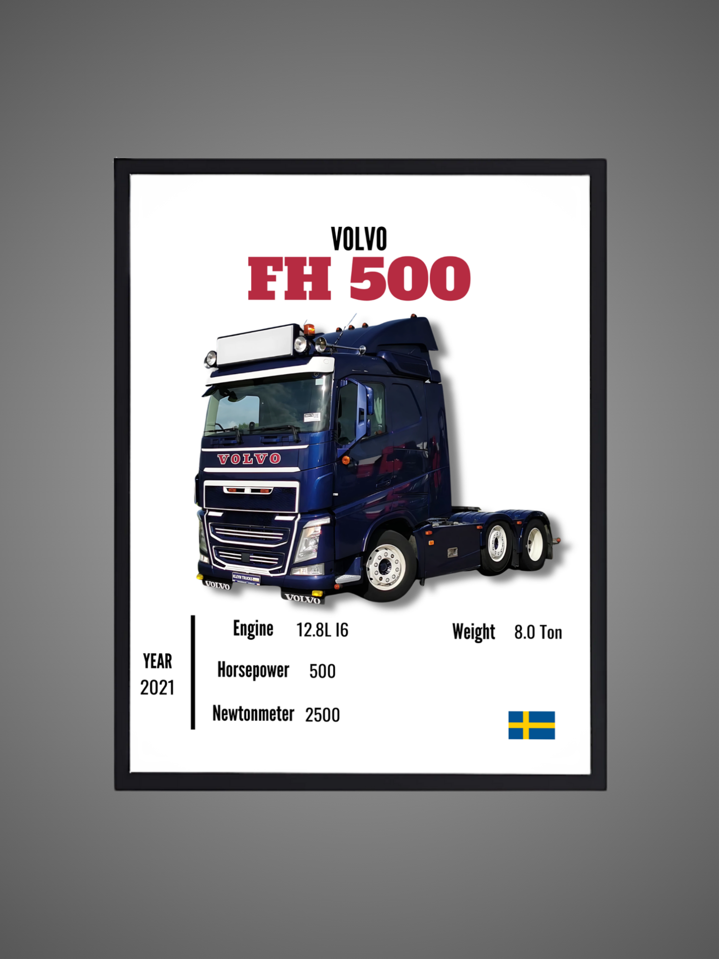 Volvo FH 500 - Wall Poster