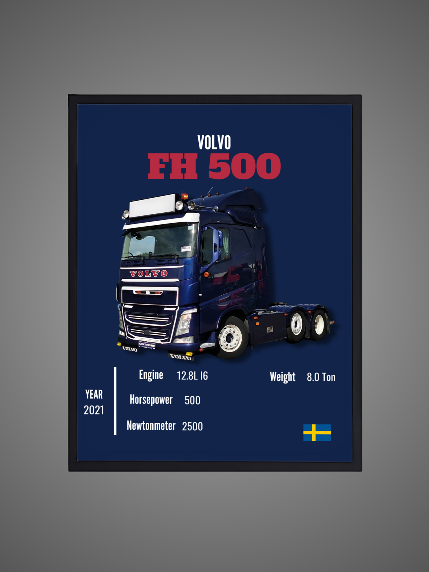 Volvo FH 500 - Wall Poster