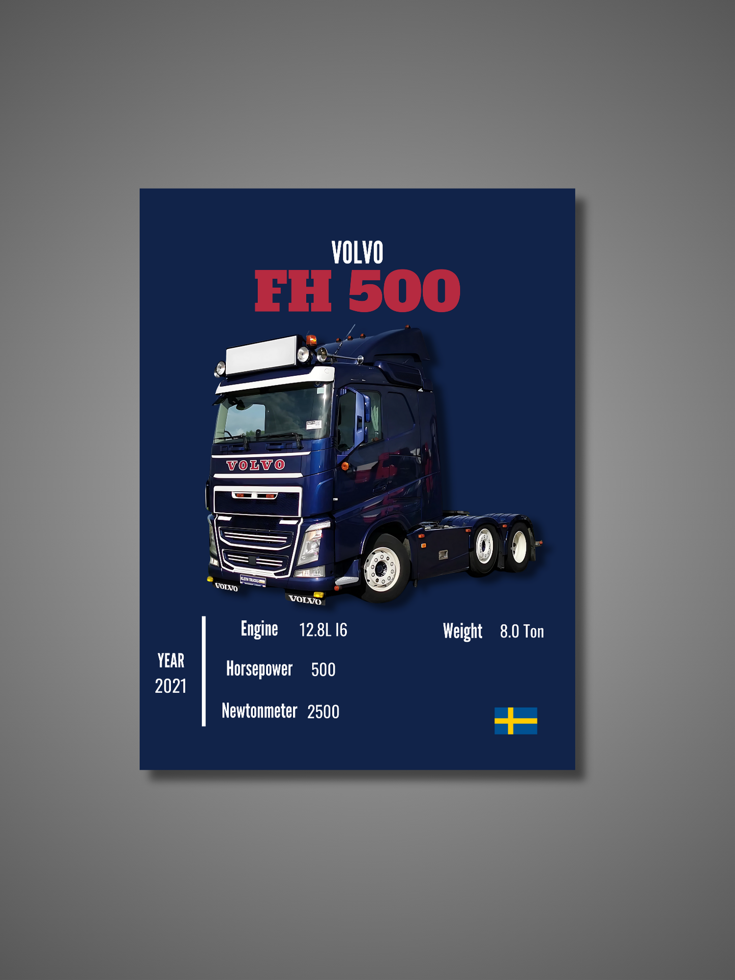 Volvo FH 500 - Wall Poster