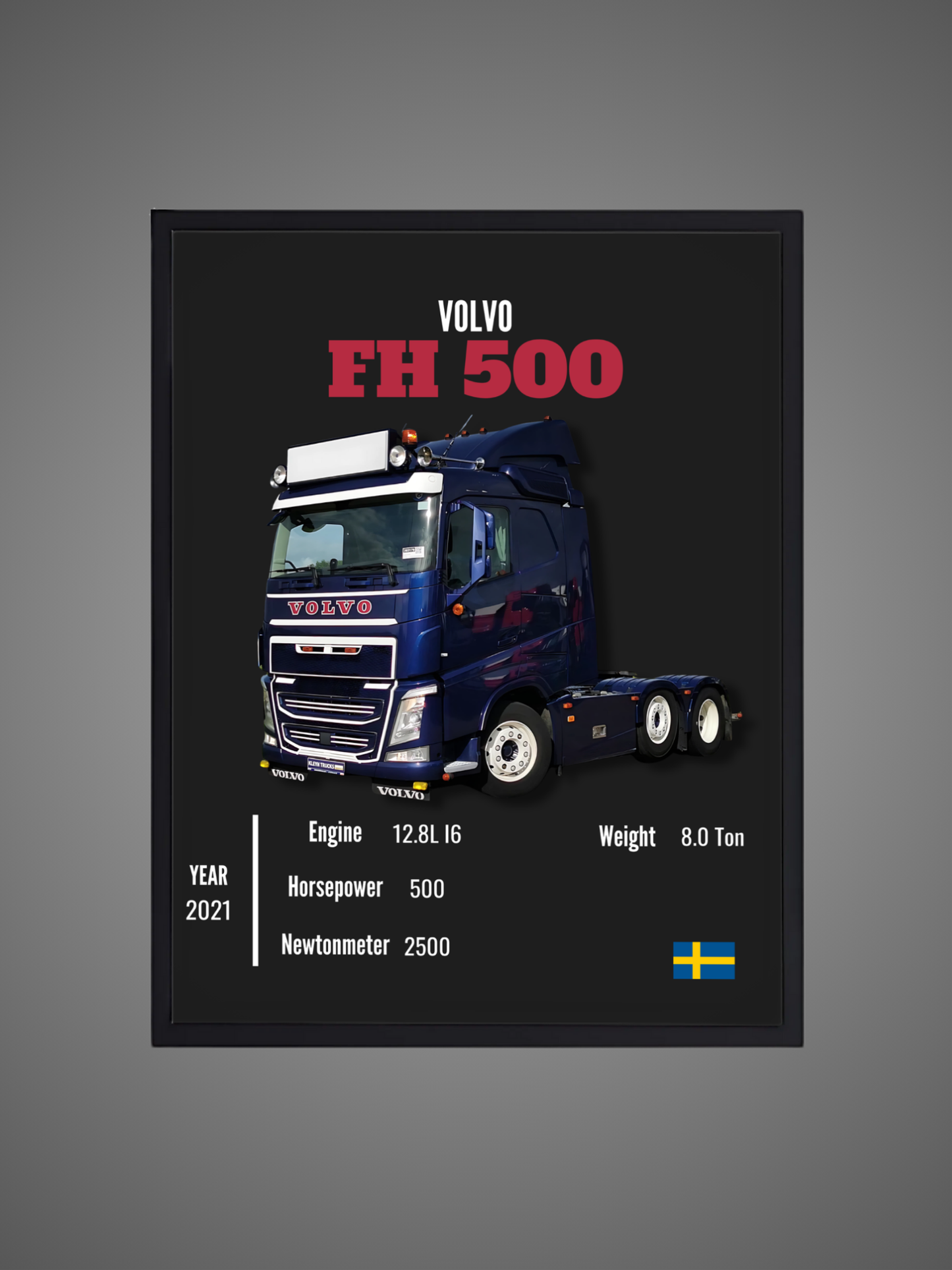Volvo FH 500 - Wall Poster