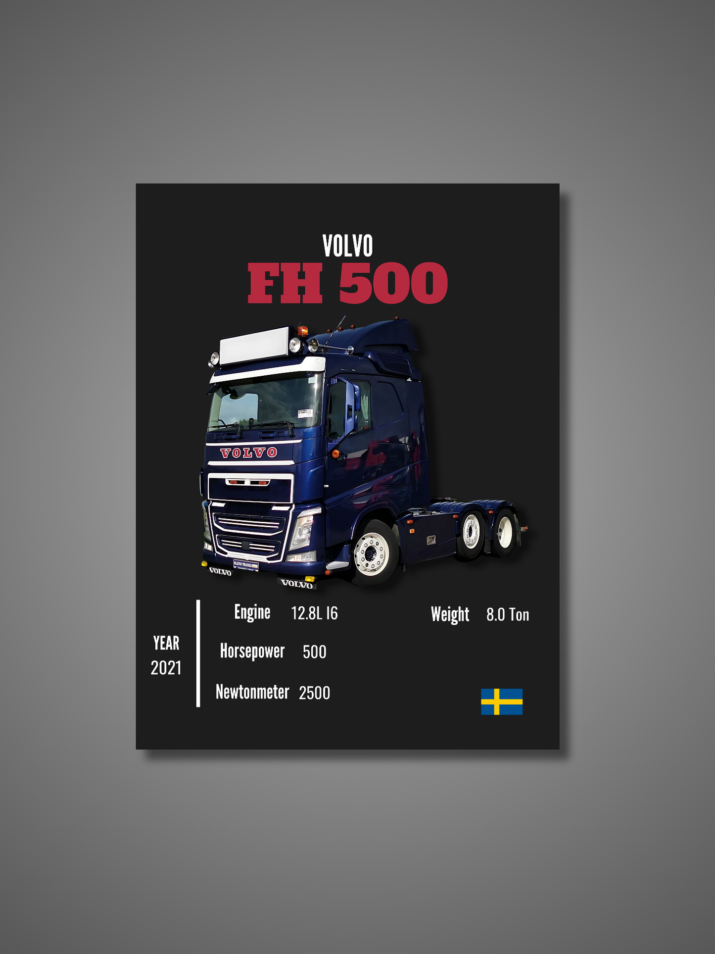Volvo FH 500 - Wall Poster