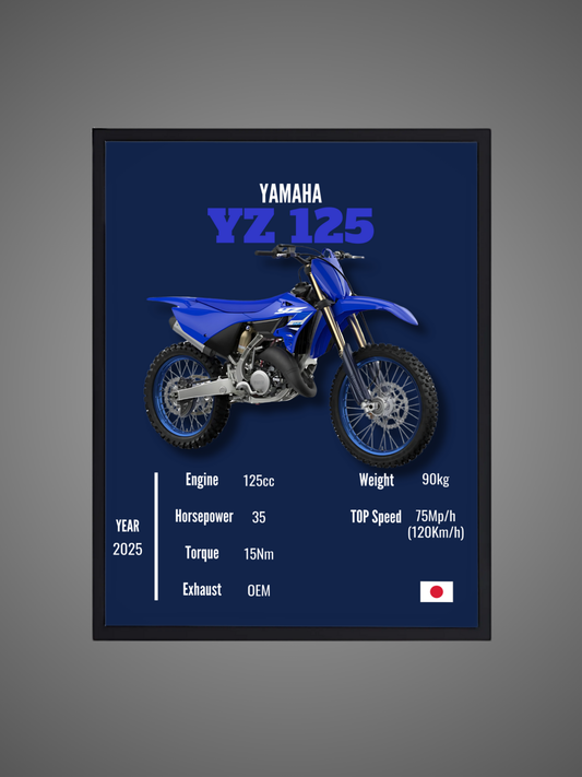 Yamaha YZ 125 - Wall Poster