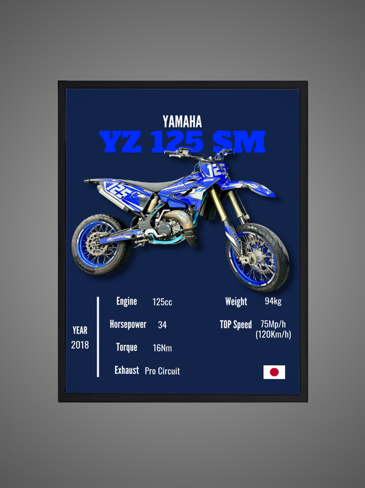 Yamaha YZ 125 SM - Wall Poster