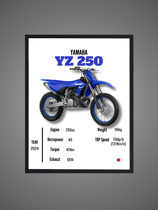 Yamaha YZ 250 - Wall Poster