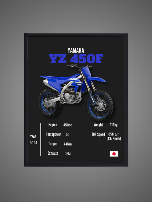 Yamaha YZ 450F - Wall Poster